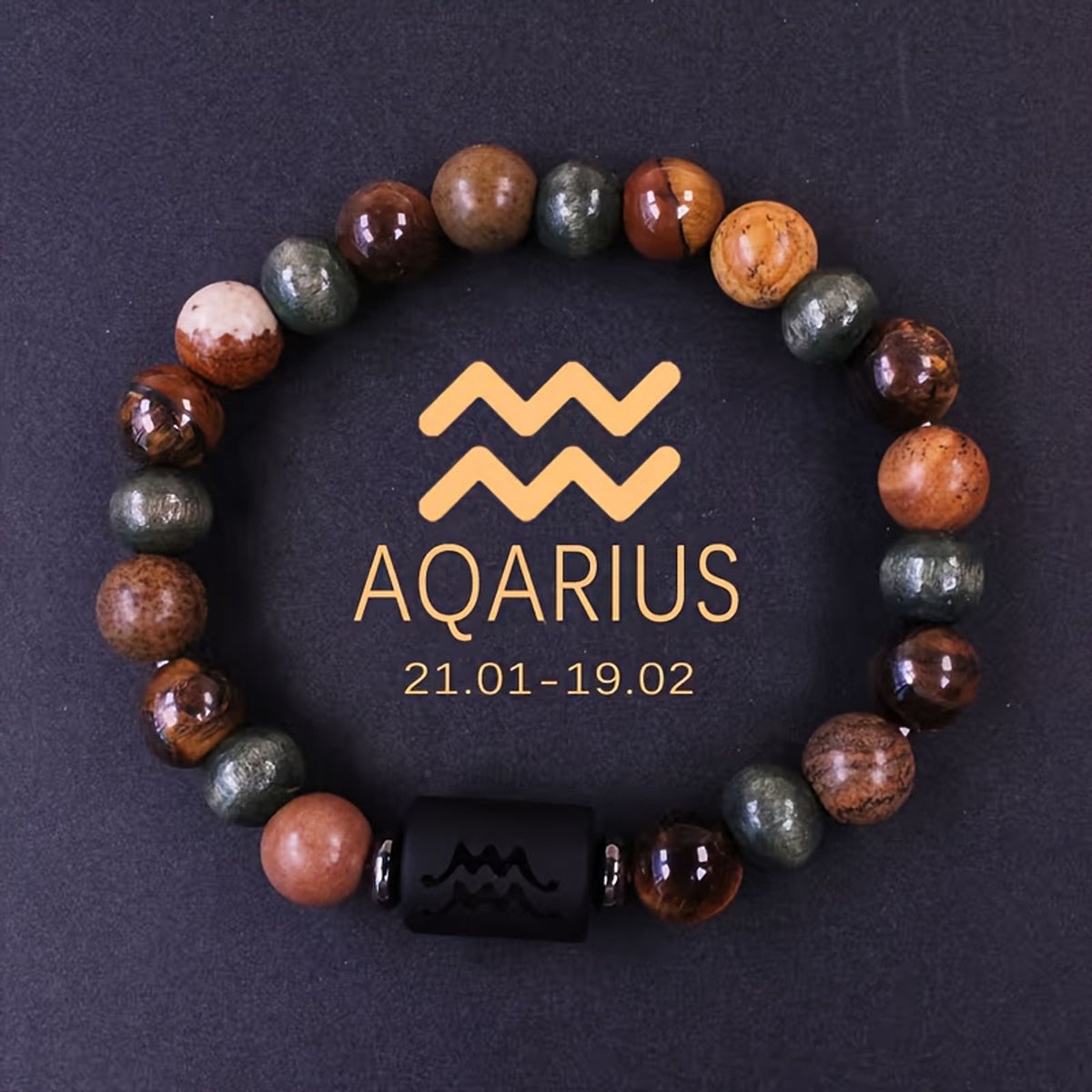 1pc 12 constellations bracelet natural stone beaded bracelet image 8