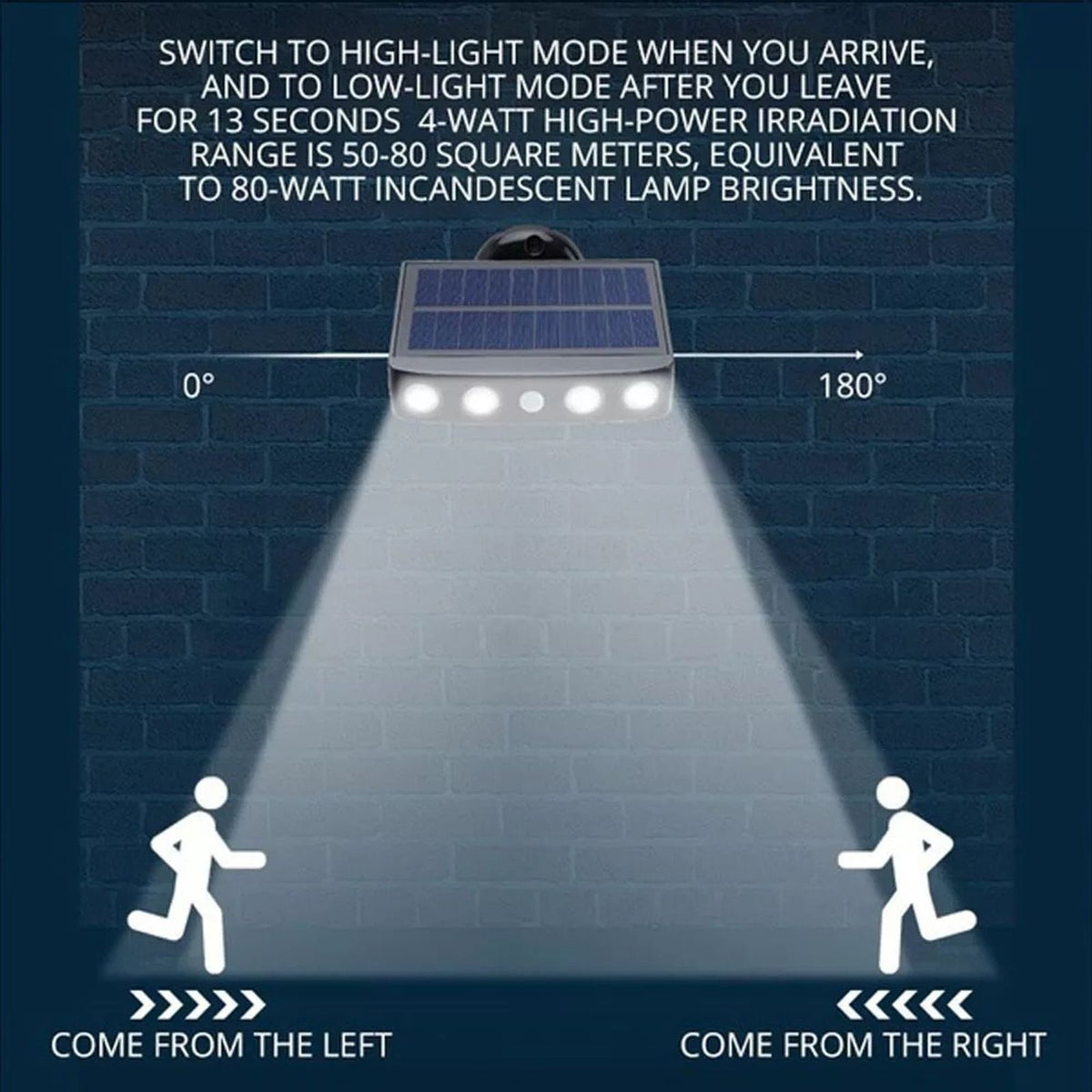 2 4pcs commercial solar wall lights outdoor image 7