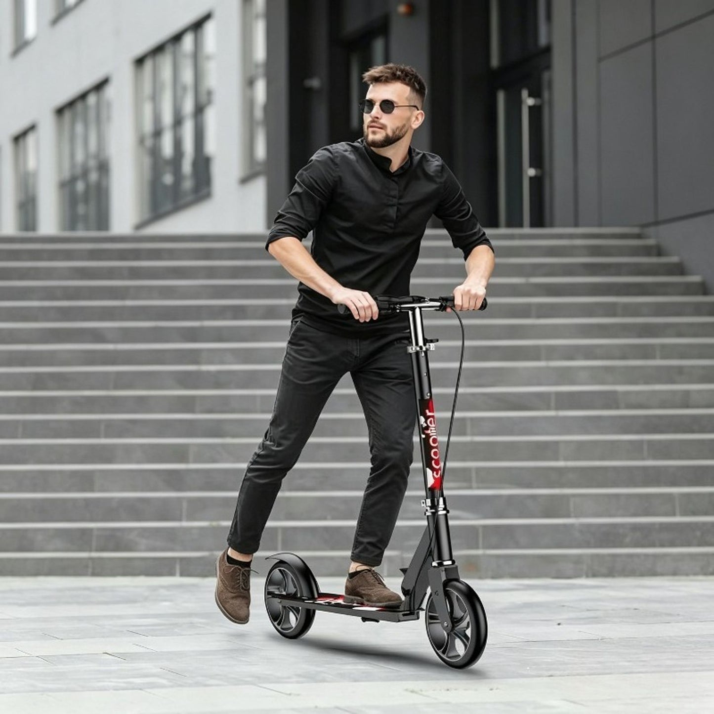 2026 new model adjustable height folding scooter 4 level image 11