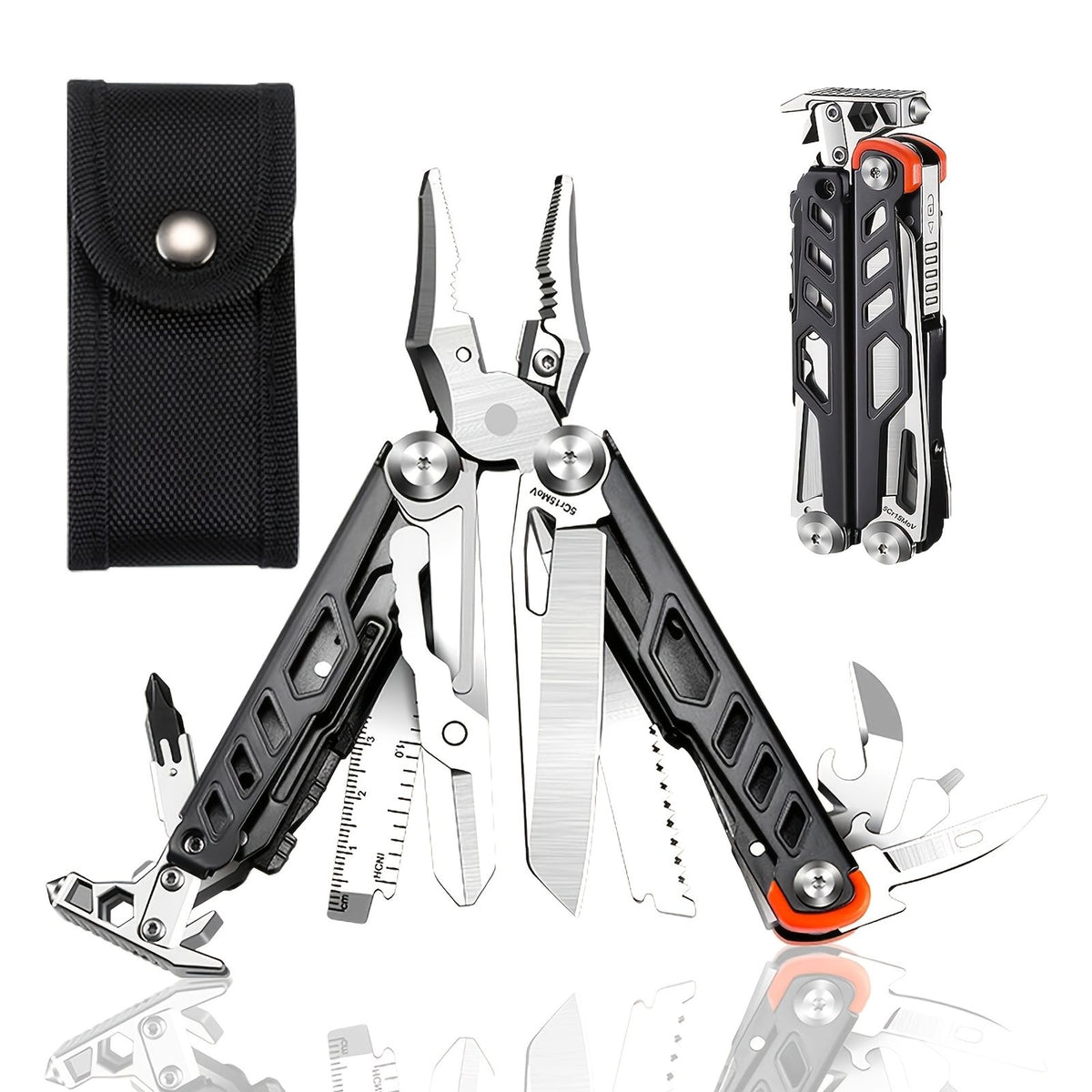 23 in 1 multitool pliers stainless steel camping survival image 9