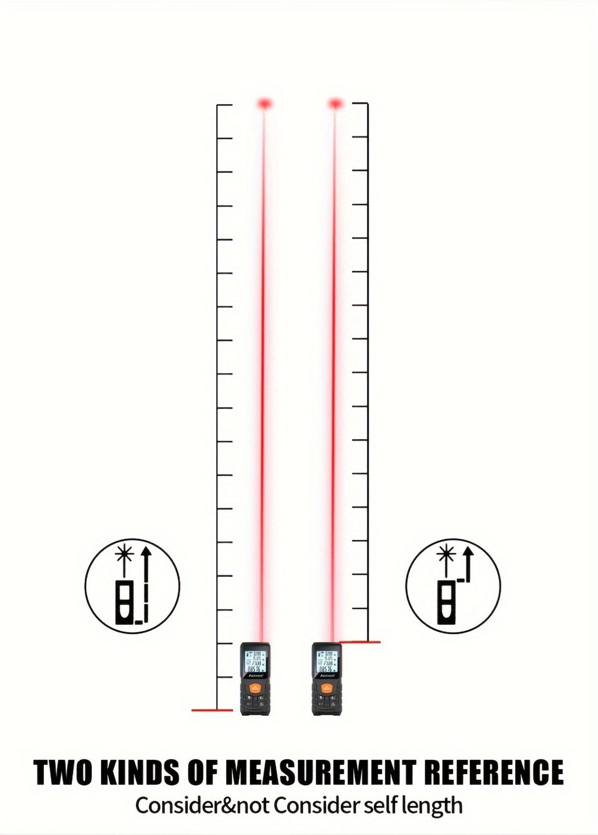 digital laser rangefinder 50m 70m 100m 120m laser image 9