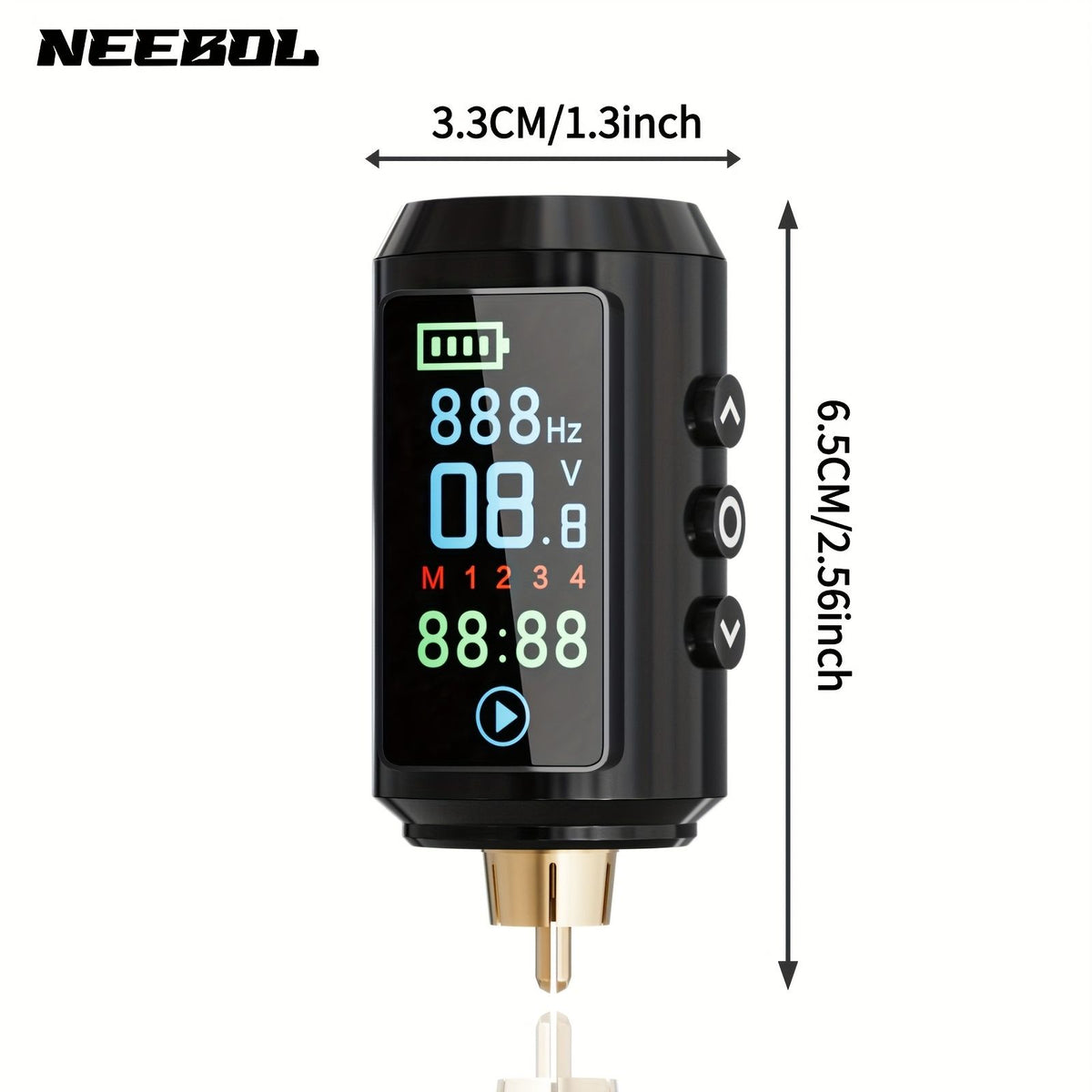 wireless tattoo battery color screen display cordless image 8