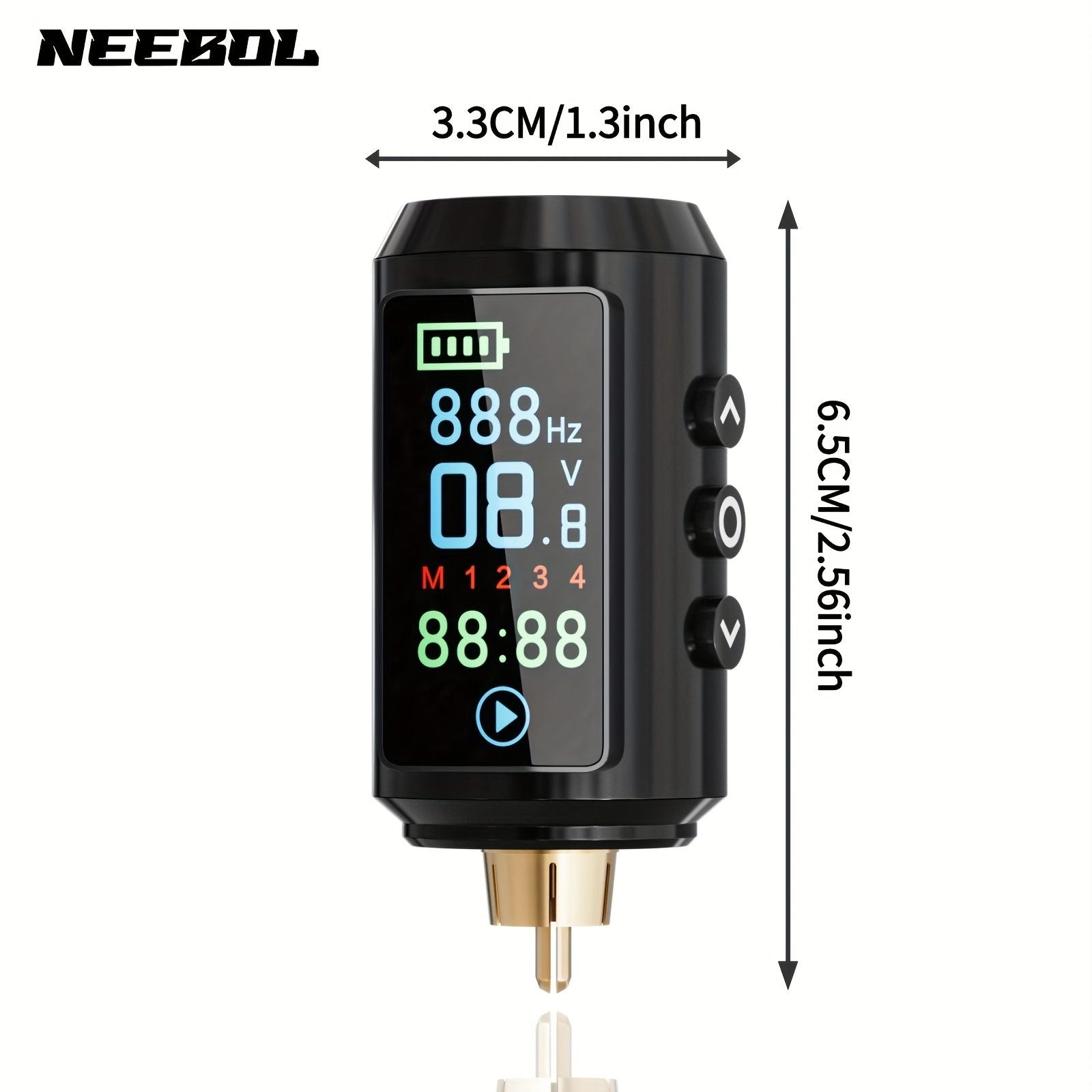 wireless tattoo battery color screen display cordless image 8