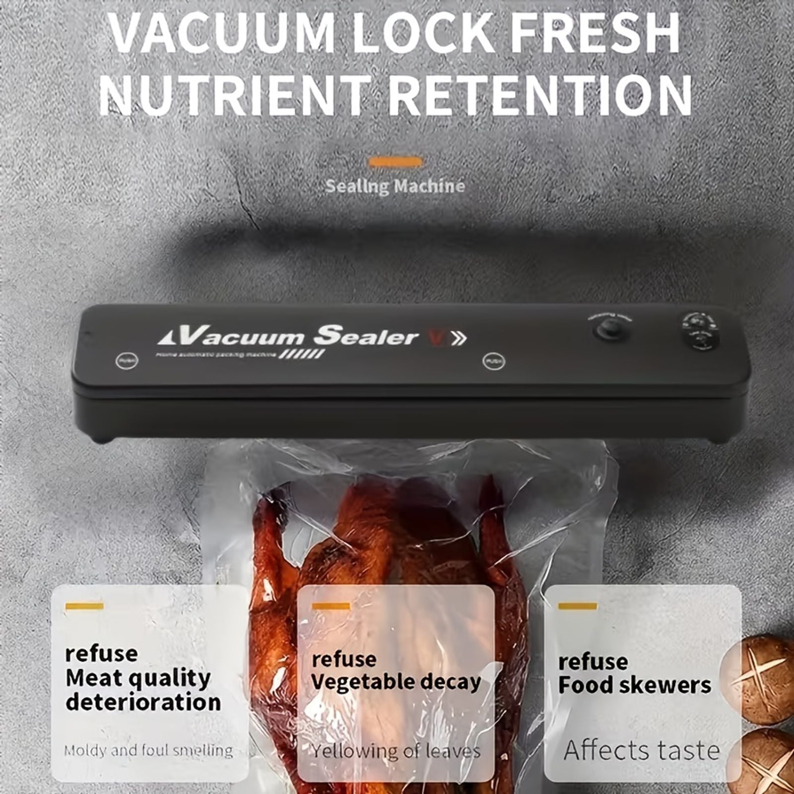 vacuum sealing machine set 55 sealed bags food preservation image 3