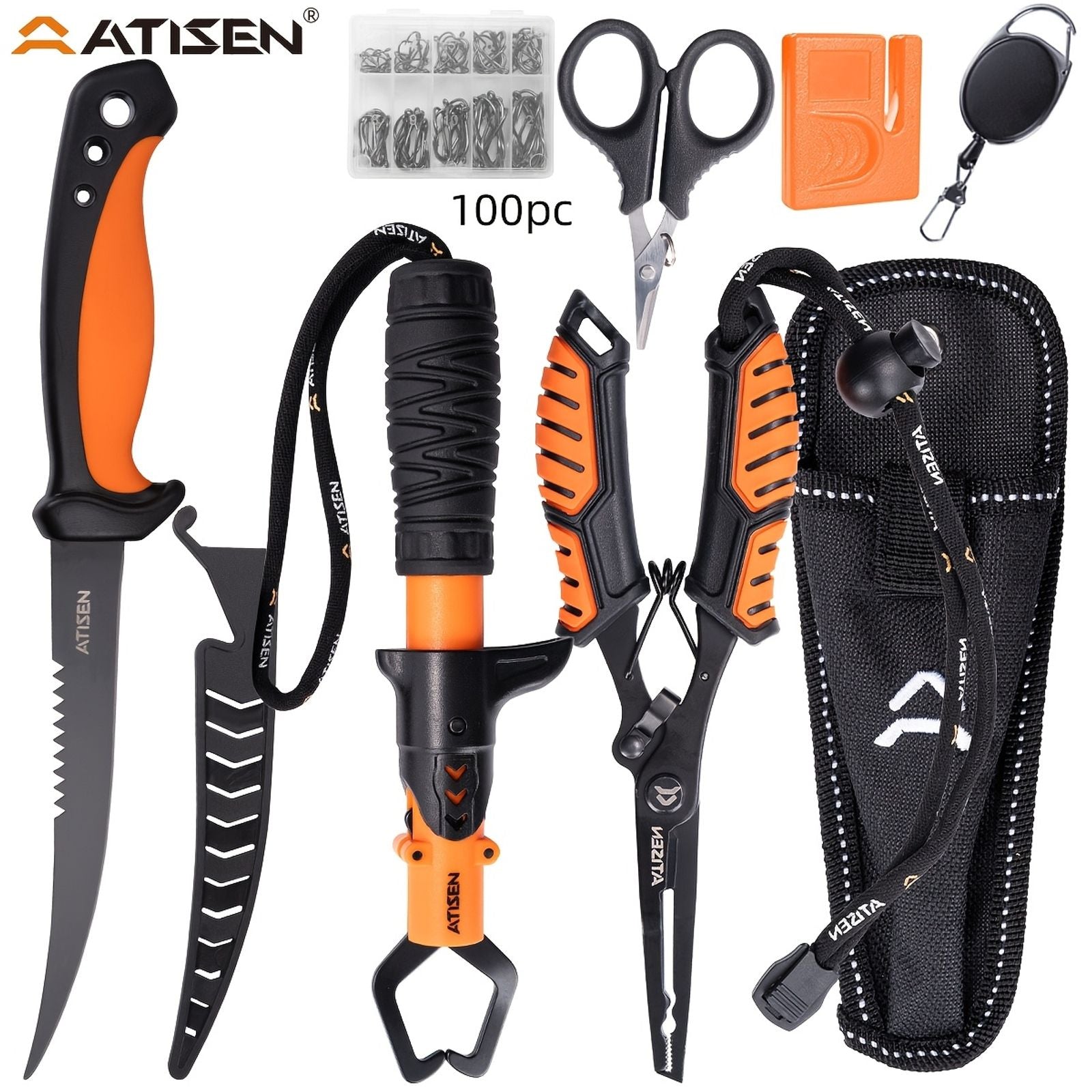 fish knife set bait knife shrimp tongs knife