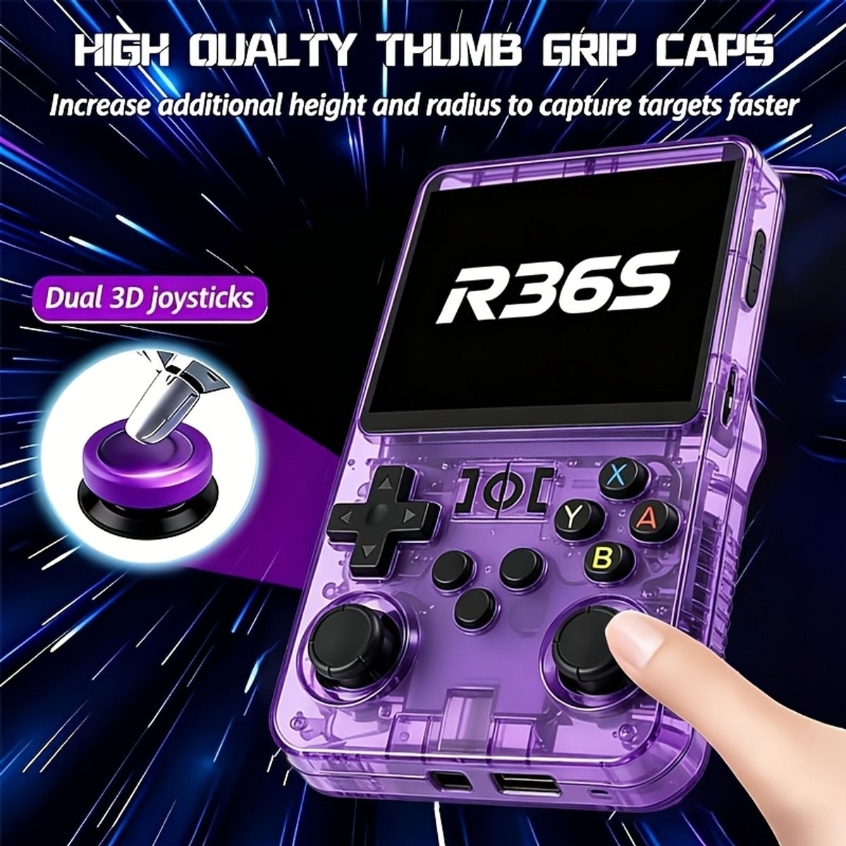 retro r36s handheld game console 128gb portable game console image 2