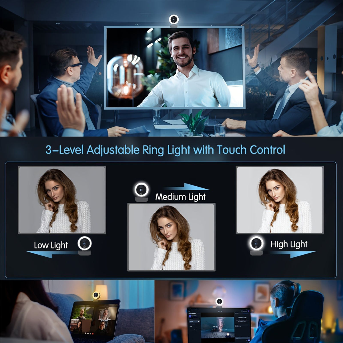 4k ultra clear conference camera built in three image 6
