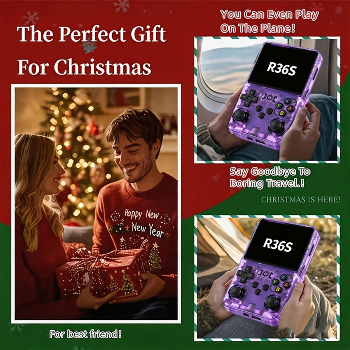retro r36s handheld game console 128gb portable game console image 7