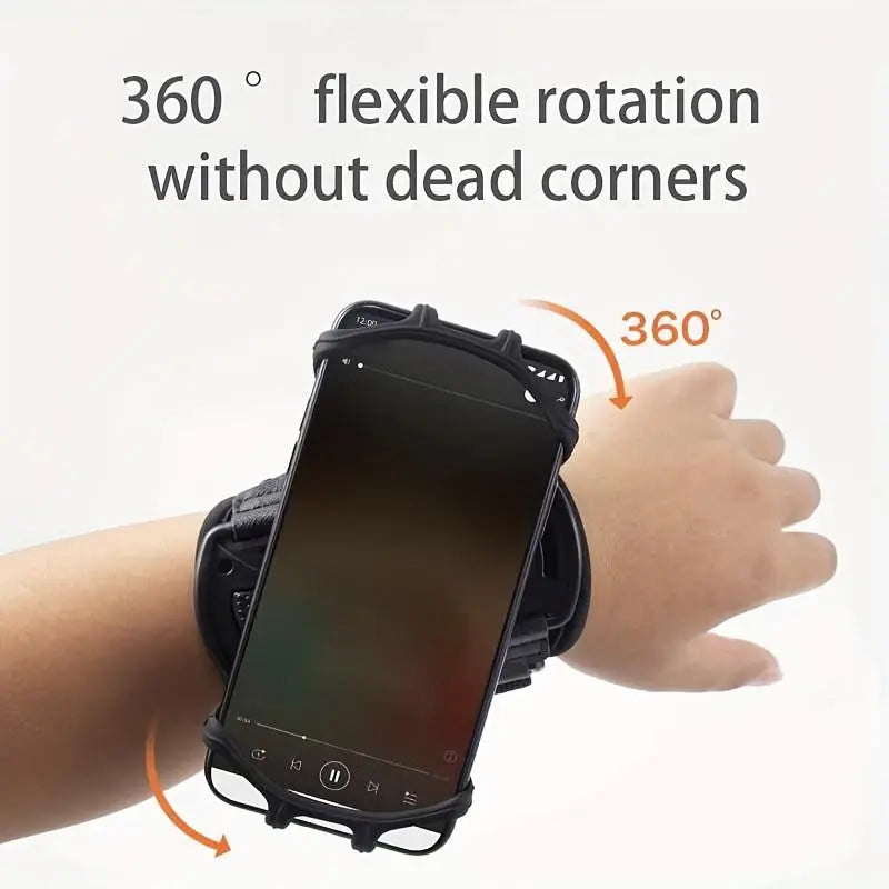 Detachable Rotating Mobile Phone Arm Strap For Outdoor Running, Cycling, And Delivery. Suitable For Driving And Wearing With A Length Of 12.4 Inches To 4.91 Inches And 2.55 Inches, Suitable For Telephones Of Different Brands From 4 To 6.5in