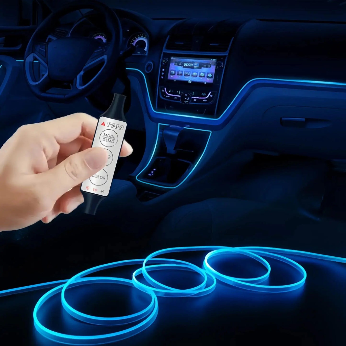 USB Powered LED Light Strip, Car Interior Decorative LED Light Strip, Multifunctional Ambient Light Strip For Room, Car, Party Decor